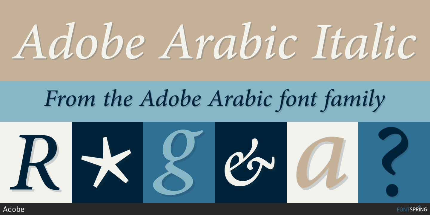 adobe arabic font for mac